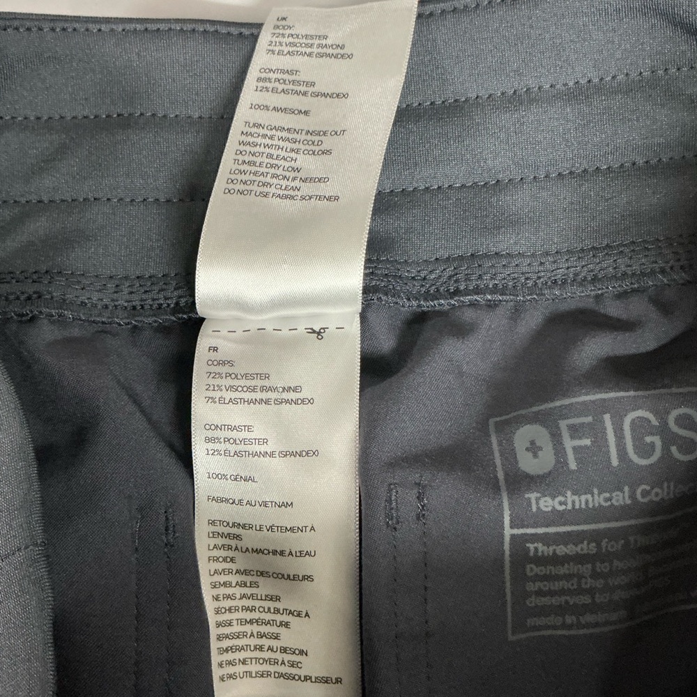 Figs High Waisted Yola Skinning Scrub Pants charcoal 

PO# 5006 - Picture 6 of 11